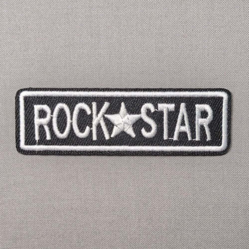 Rock Star Embroidered Iron On Patch | Music Patch